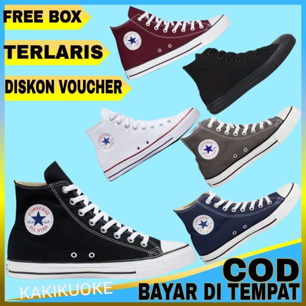 Sepatu sneakers converse high termurah