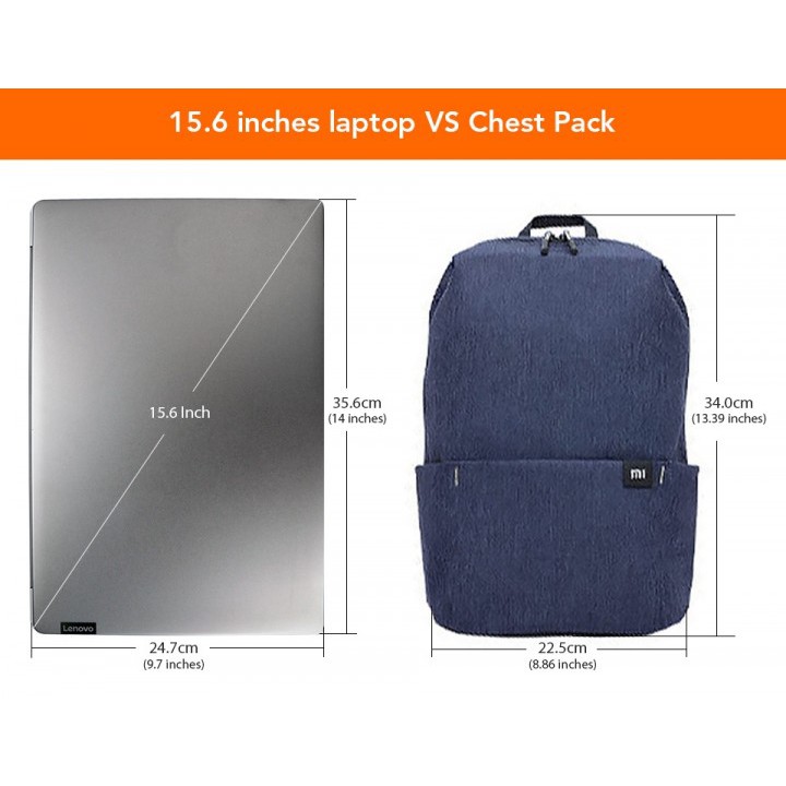 Original XIAOMI Mi Mini Small Lightweight Waterproof Backpack 10L