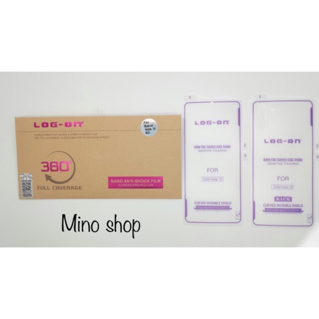 ANTISHOCK SAMSUNG NOTE 10 PLUS NOTE 10+ SCREEN PROTECTOR LOG ON DEPAN BELAKANG