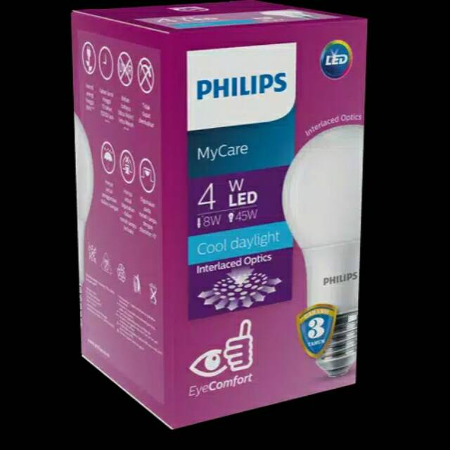 Lampu LED Philips 4W Putih