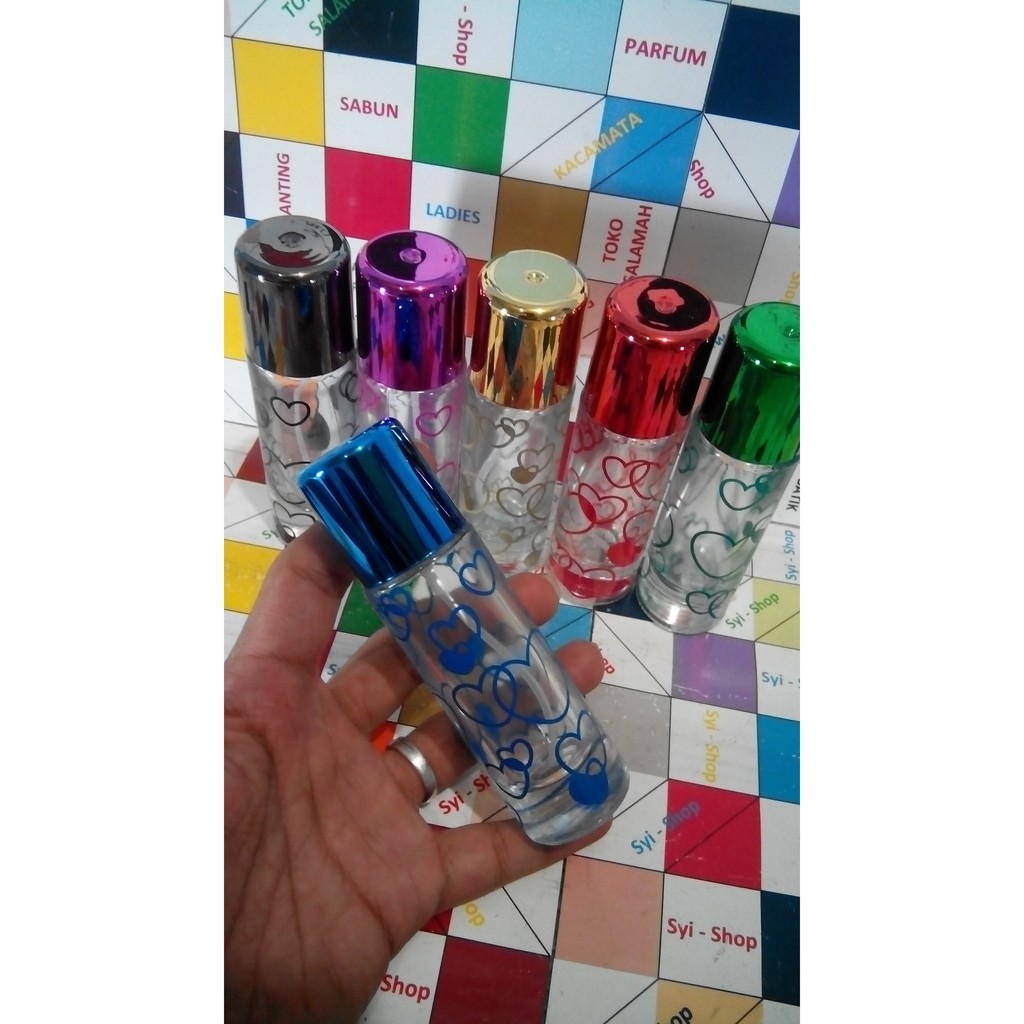 Botol Parfum Spray Cassablanca 30 ml Kaca Warna Motif Love