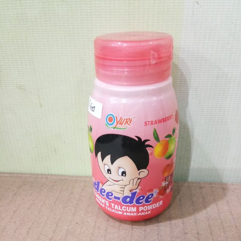 YURI DEE-DEE CHILDERN'S TALCUM POWDER APPLE, STRAWBERRY, ORANGE 45GR