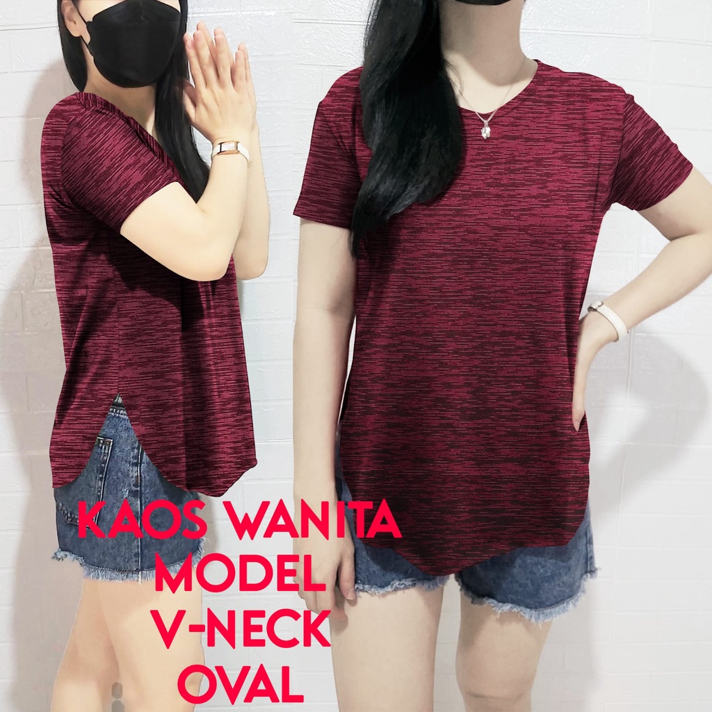 kaos polos twist wanita t shirt kaos wanita atasan polos