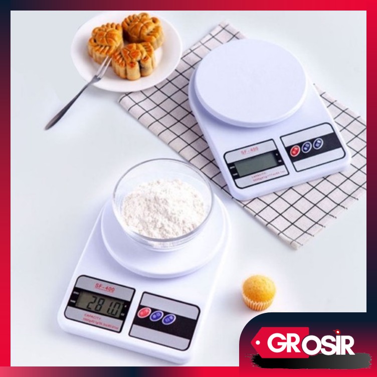 Grosir - 693 Timbangan Dapur Digital 10Kg / Timbangan SF-400 / Timbangan Pembuatan Cake