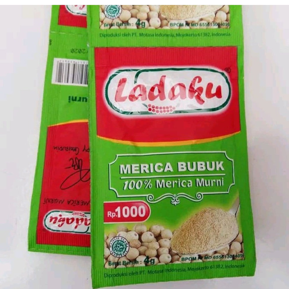 

Ladaku Merica Bubuk Sachet 1 Renceng 12 x X gram