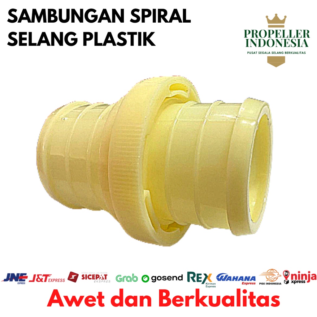 Sambungan Spiral Plastik Selang Irigasi Sambungan Drip 2- 4Inch