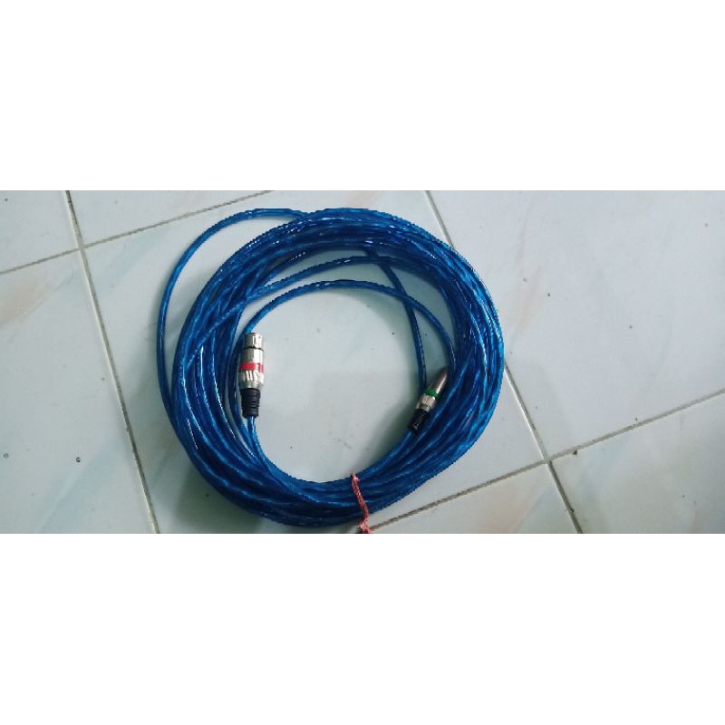 kabel mic jeck gitar jack canon male to akai panjang 10 meter