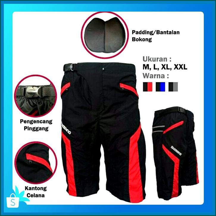 CELANA SEPEDA GUNUNG MTB HITAM MERAH