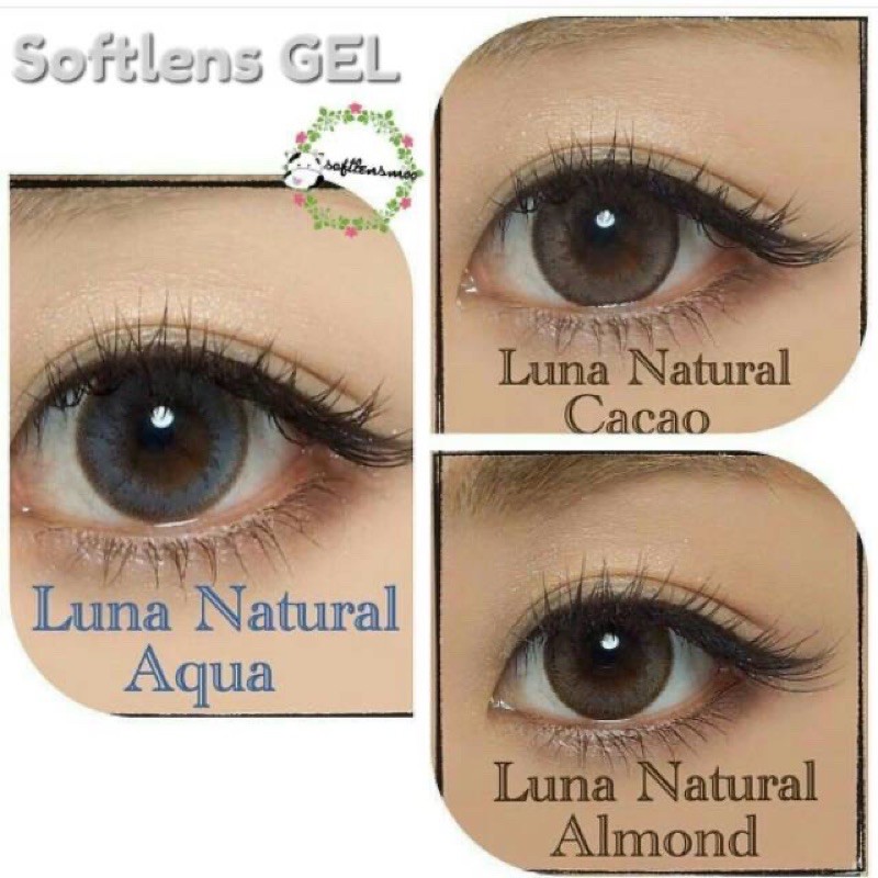 LUNA NATURAL CACAO ALMOND SOFTLENS 14,5mm(BACA DESKRIPSI)