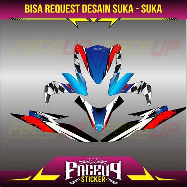 DEKAL STIKER MOTOR HONDA BEAT STREET NEW ESP RACING RACE DECAL sticker striping