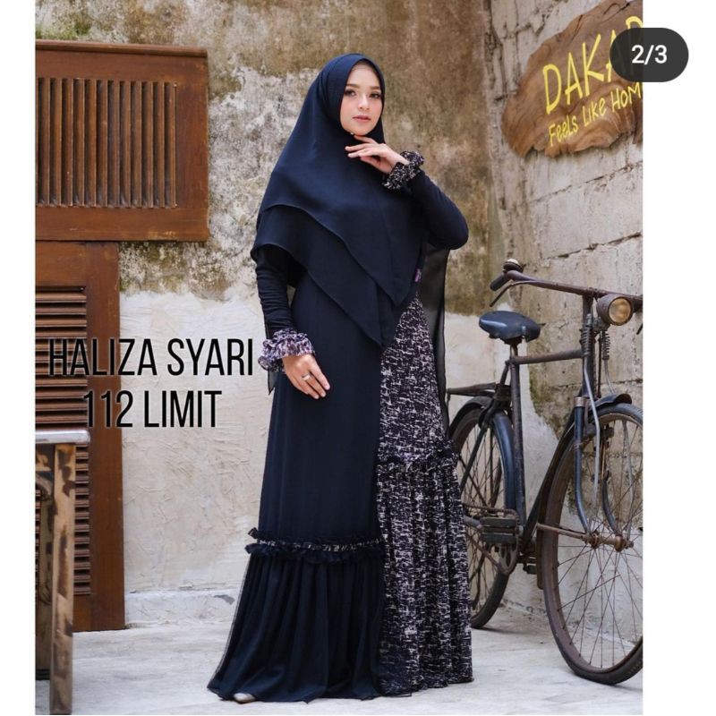 Haliza 112 tulle hitam by Haliza syari (dress only)