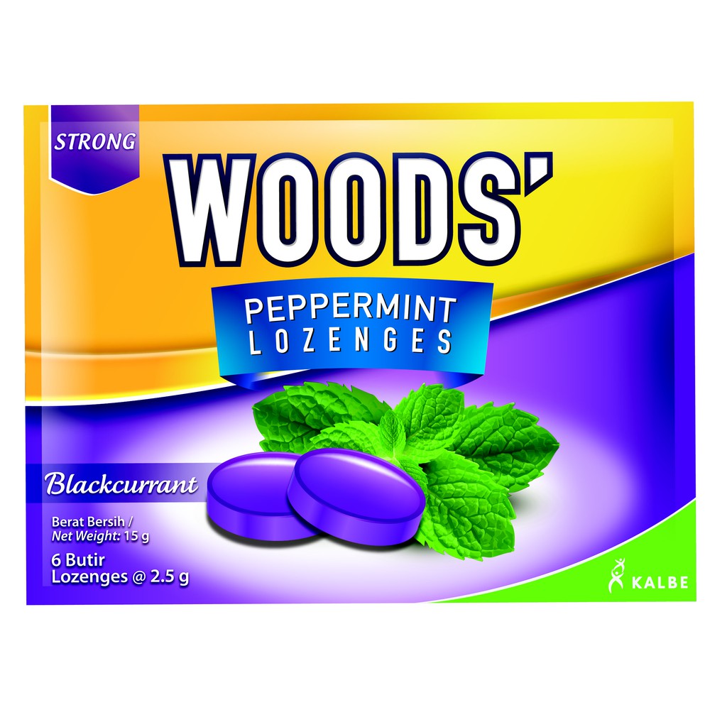 

WOODS LOZENGES BLACKCURRANT 6'S