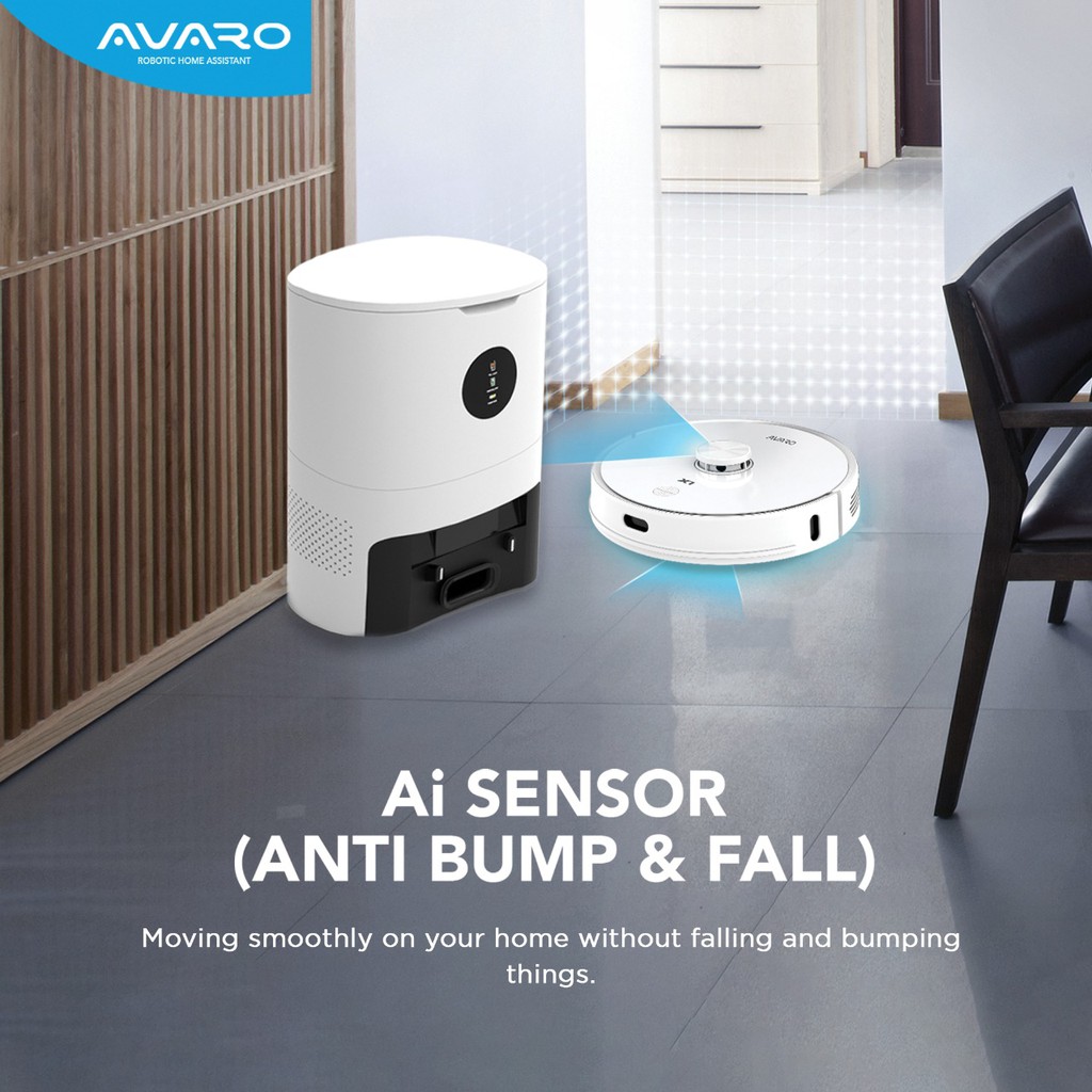 AVARO X1 Robotic Vacuum Cleaner Mapping With Auto Empty Station