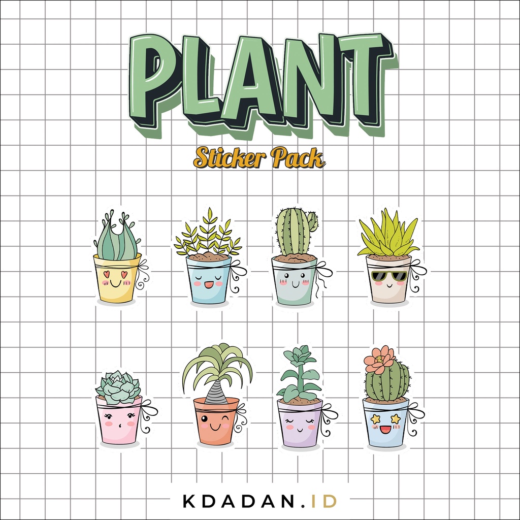 

Plant Sticker Mini Pack / Stiker Tanaman / PLNT-001