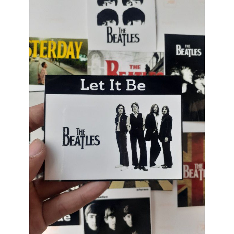 STICKER THE BEATLES BAND STICKER GUITAR SFICKER TUMBLR STICKER LAPTOP SKIN STIKER PACK THE BEATLES