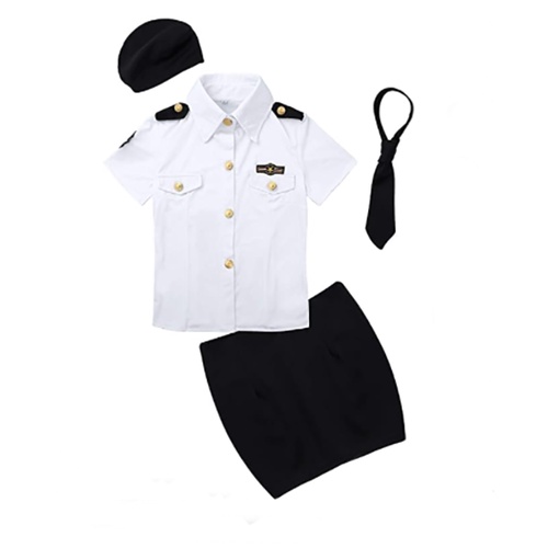 ( COD) Lingerie Wanita Set Rok Mini Seragam Cosplay Pakian Dalam 3A258