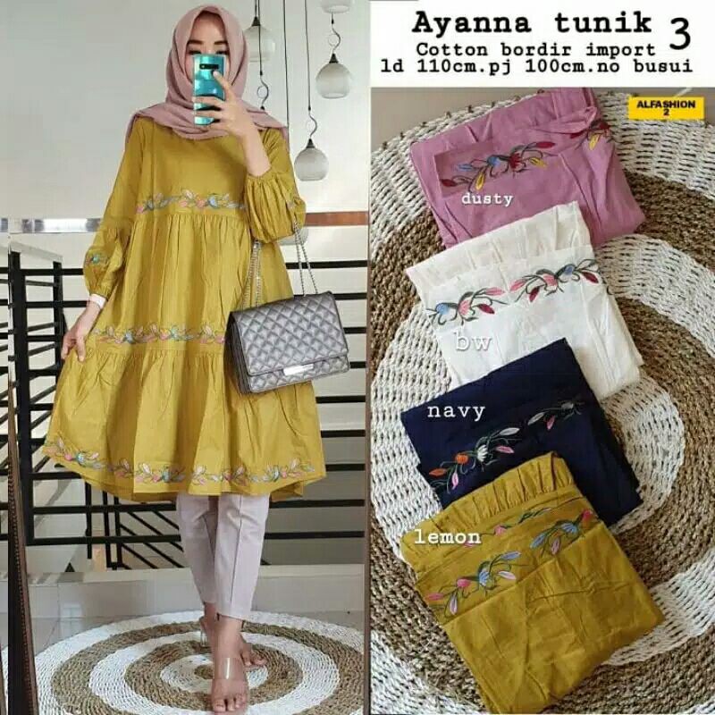AYANA TUNIK 3 - TUNIK JUMBO - ATASAN JUMBO