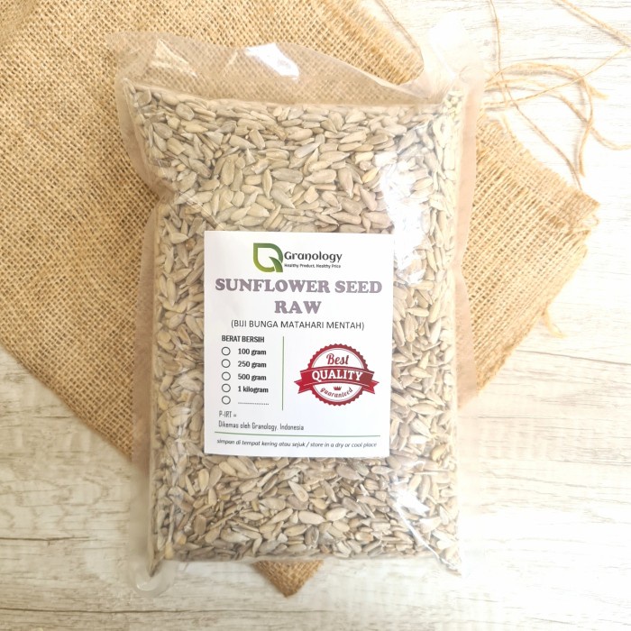 

✨COD✨ Biji Bunga Matahari Mentah / Raw Sunflower Seed - 1 kg