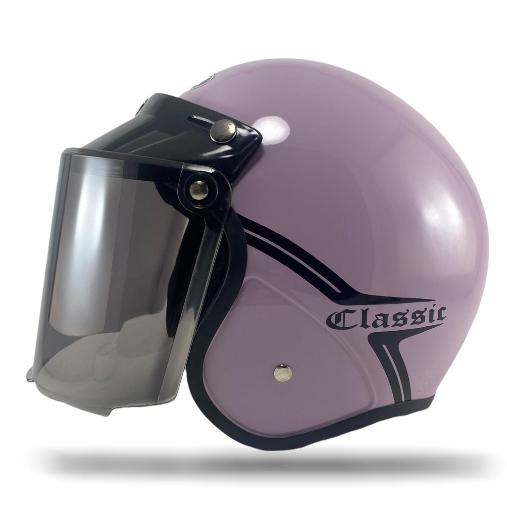 Helm Bogo Classic Kekinian Pria Wanita Helem Retro SNI