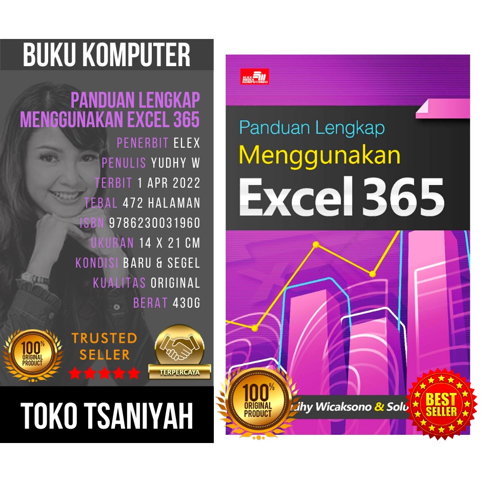 Buku Microsoft Excel Panduan Lengkap Menggunakan Excel 365 Yudhy Wicaksono Solusi Kantor Buku MS Exc
