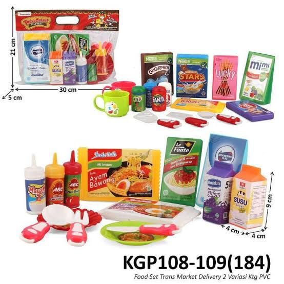 {RM} MAINAN ANAK ANAK MASAK-MASAKAN TRANS MARKET DELIVERY KGP-108/109