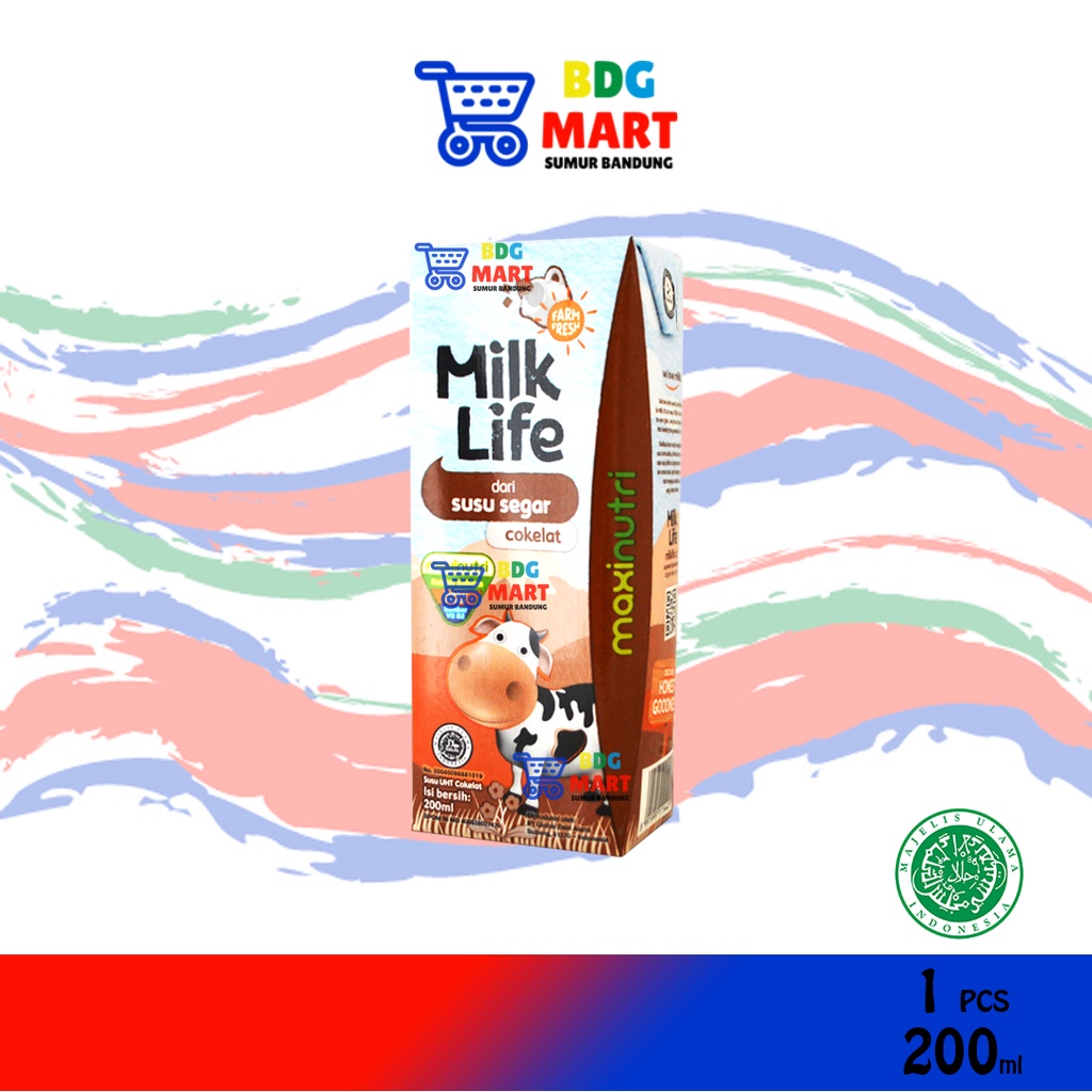 

ECER Milk Life Susu Sapi Segar Rasa Coklat Nutrisi Maksimal Halal MUI - 200ml