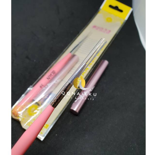 

Kuas lukis nailart liner brush bqan pink kuas design nailart berkualitas 15m