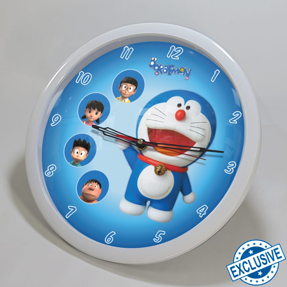 (ISTIMEWA BOSSQUE) JAM DINDING CUSTOM DORAEMON , NOBITA , SHIZUKA , SUNEO , GIANT