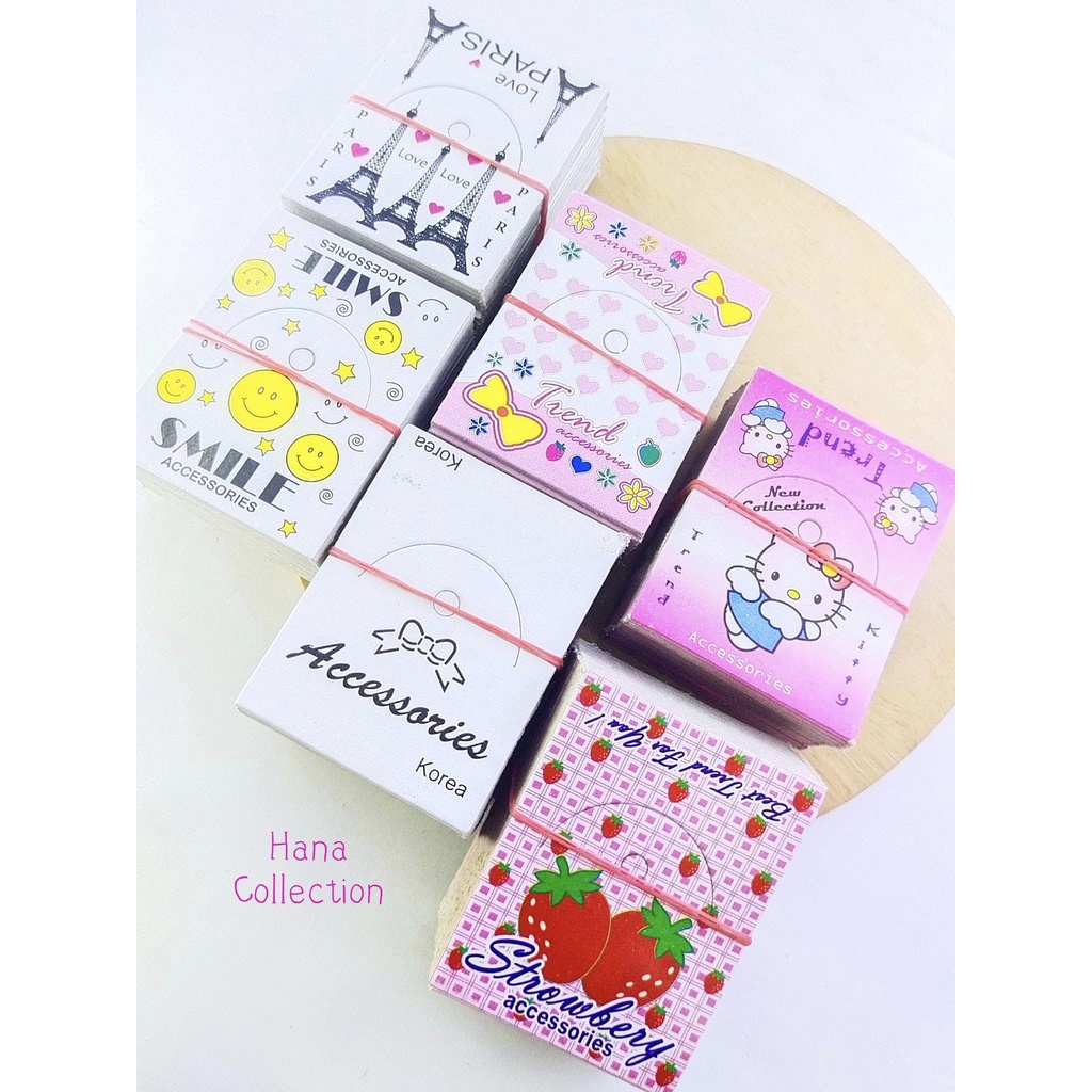 

Hang tag Aksesoris Paris dan Motif Perikat isi -+100pcs