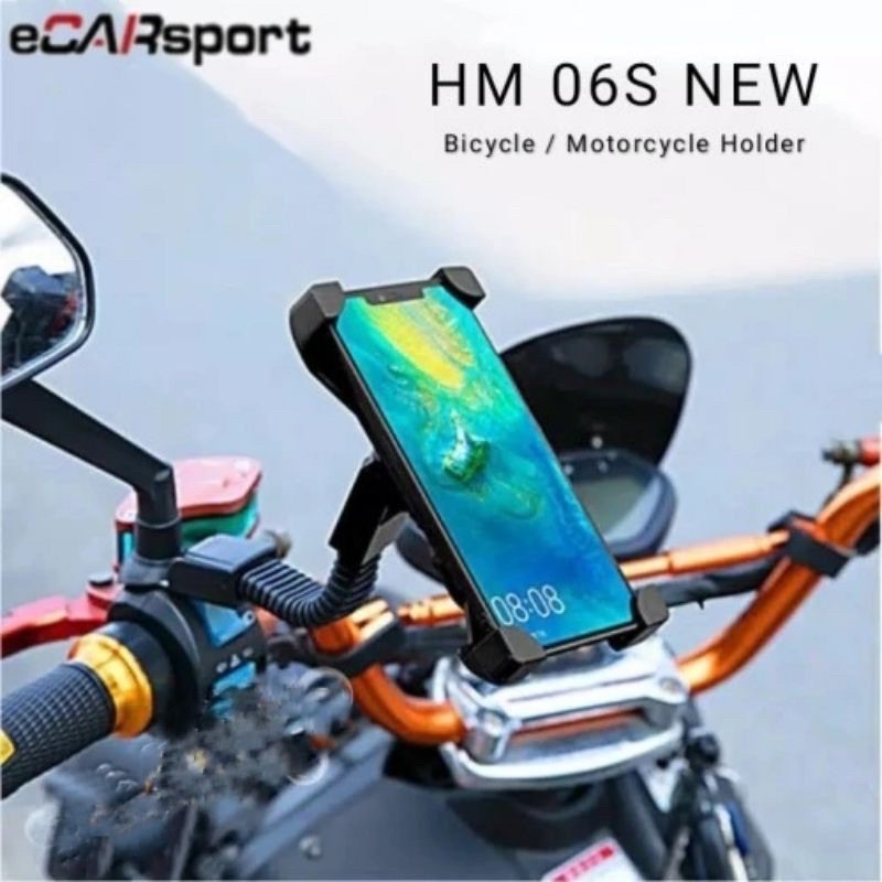 PROMO HOLDER MOTOR NB HM-06S TEMPAT DUDUK STAND BRACKET HP PHONE SPION HOLDER TERPOPULER SEN