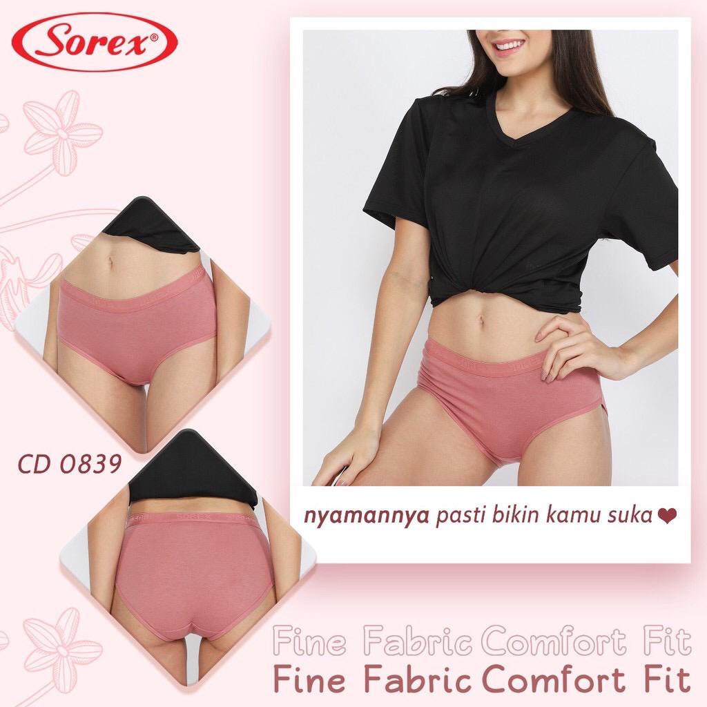 CD SOREX 0839 KATUN - CELANA DALAM SOREX KATUN - CELANA DALAM WANITA SOREX  KATUN / SOREX CD FINE FABRIC COMFORT FIT STRECH 0839 M L EL QL - PAKAIAN DALAM WANITA AKTUN SUPER STRECH - ARA98STORE