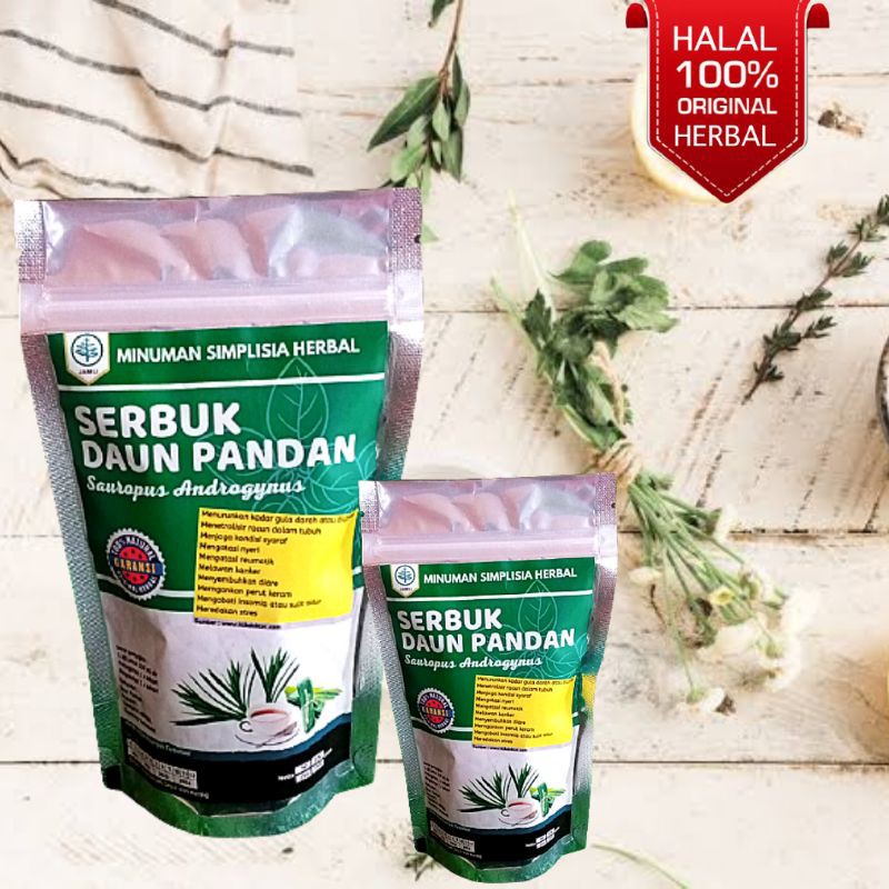 

Simplisia Herbal Serbuk Daun Pandan murni