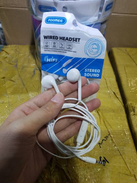 HEADSET FOOMEE QA05 PER/PCS wired headset stereo sound-1