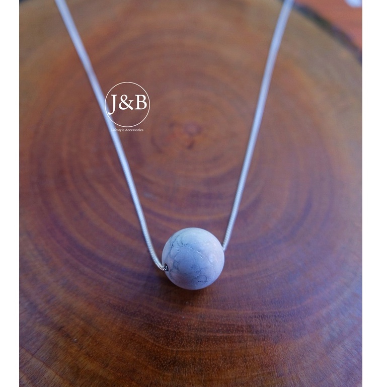 Necklace Howlite Ball