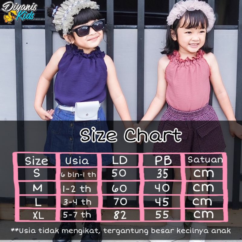 GEMPITA blouse baju atasan anak/bayi  perempuan 0-7 tahun