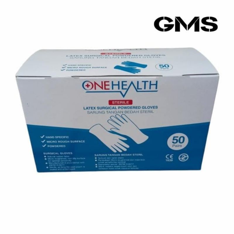 Sarung Tangan Steril Per Box Isi 50 Pasang / Sterile Surgical Gloves