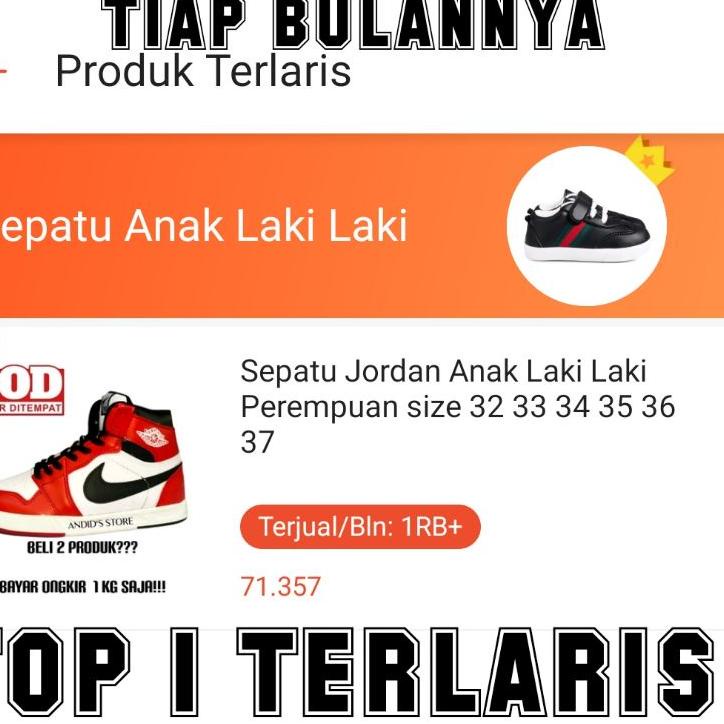 [KODE KYFQ8] Sepatu Jordan Anak / Sepatu Anak Nike Air Jordan 1 High Import Quality / Sneakers Anak 