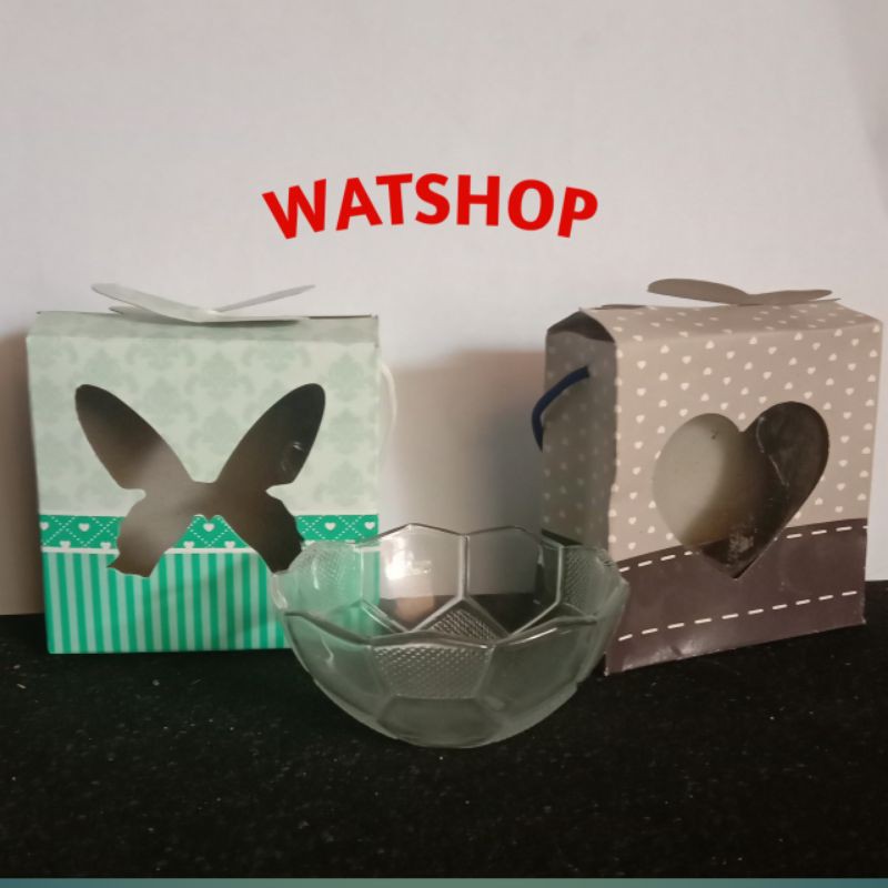 Paper box untuk souvenir mangkok bola,motif dll 10pcs