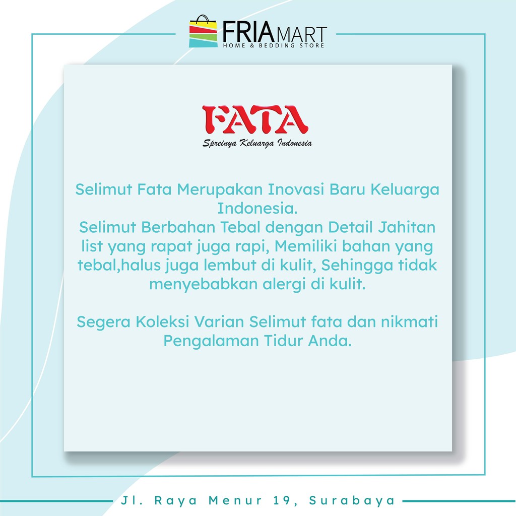 FATA Selimut Bulu 200x200 JUMBO Motif Dewasa Minimalis Murah bagian ke-2 FRIAmart-3