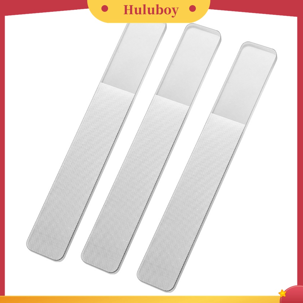 Huluboy Huluboy♡ 3pcs Kikir Kuku Bahan Kaca Untuk Manicure