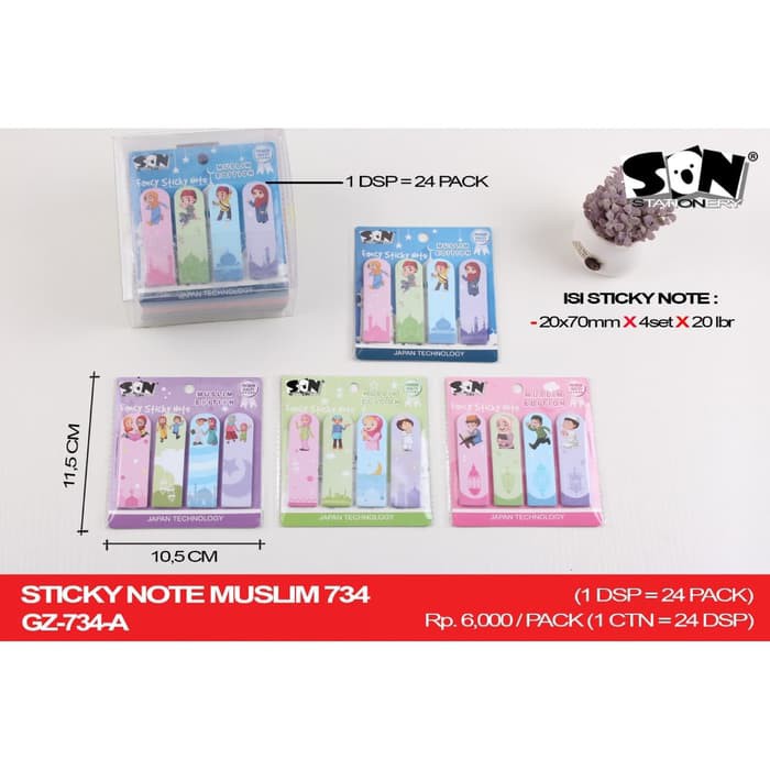 

Order Langsung STICKY NOTES LUCU KERTAS PEMBATAS BUKU KERTAS LUCU STICKY NOT Berkualitas