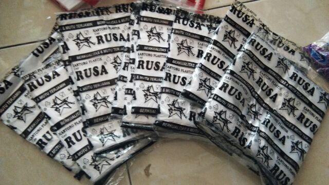 Kresek Bening Rusa 1 Ikat (10 Pcs ) Ukuran 15 / Kresek Kecil Bening