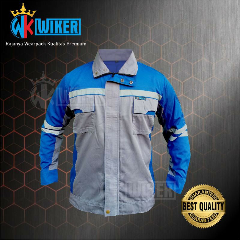 Wearpack Safety Semi Jaket Abu Benhur // Baju Kerja // Seragam Safety