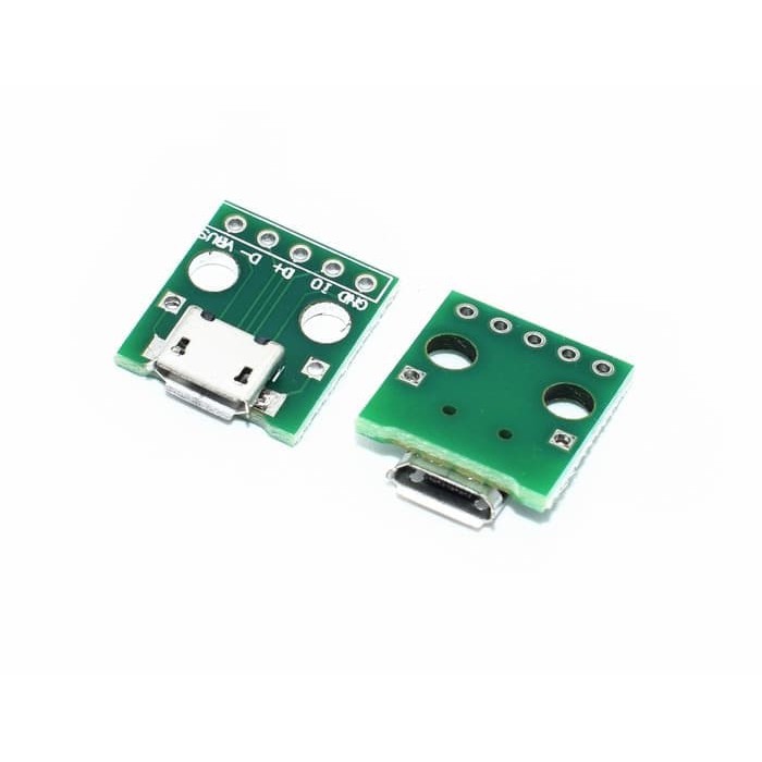 Micro USB To DIP 2.54mm 5Pin Female Adapter Connector PCB Converter