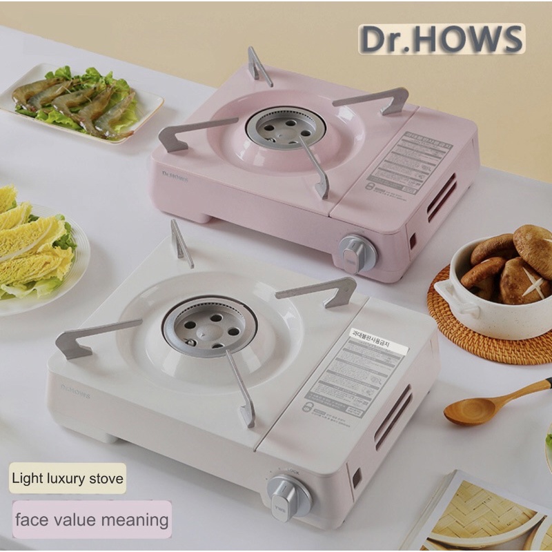 [{Estristore.id}]Dr.HOWS Korea Mini Portable Kompor Warna Makaron Mini Portable Kompor Rumah BBQ Out