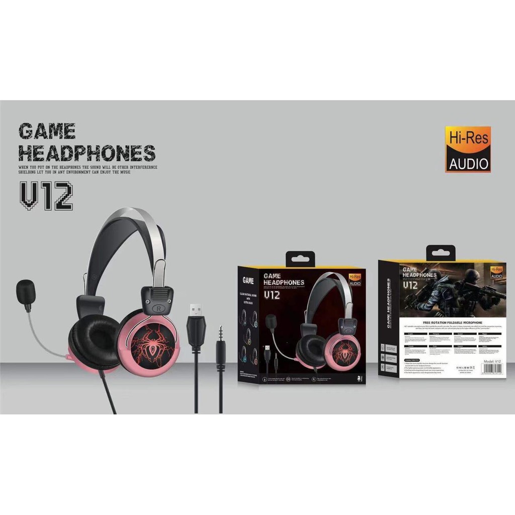 Headphone Game Gaming LED Hifi Audio WIred 3.5mm Jack