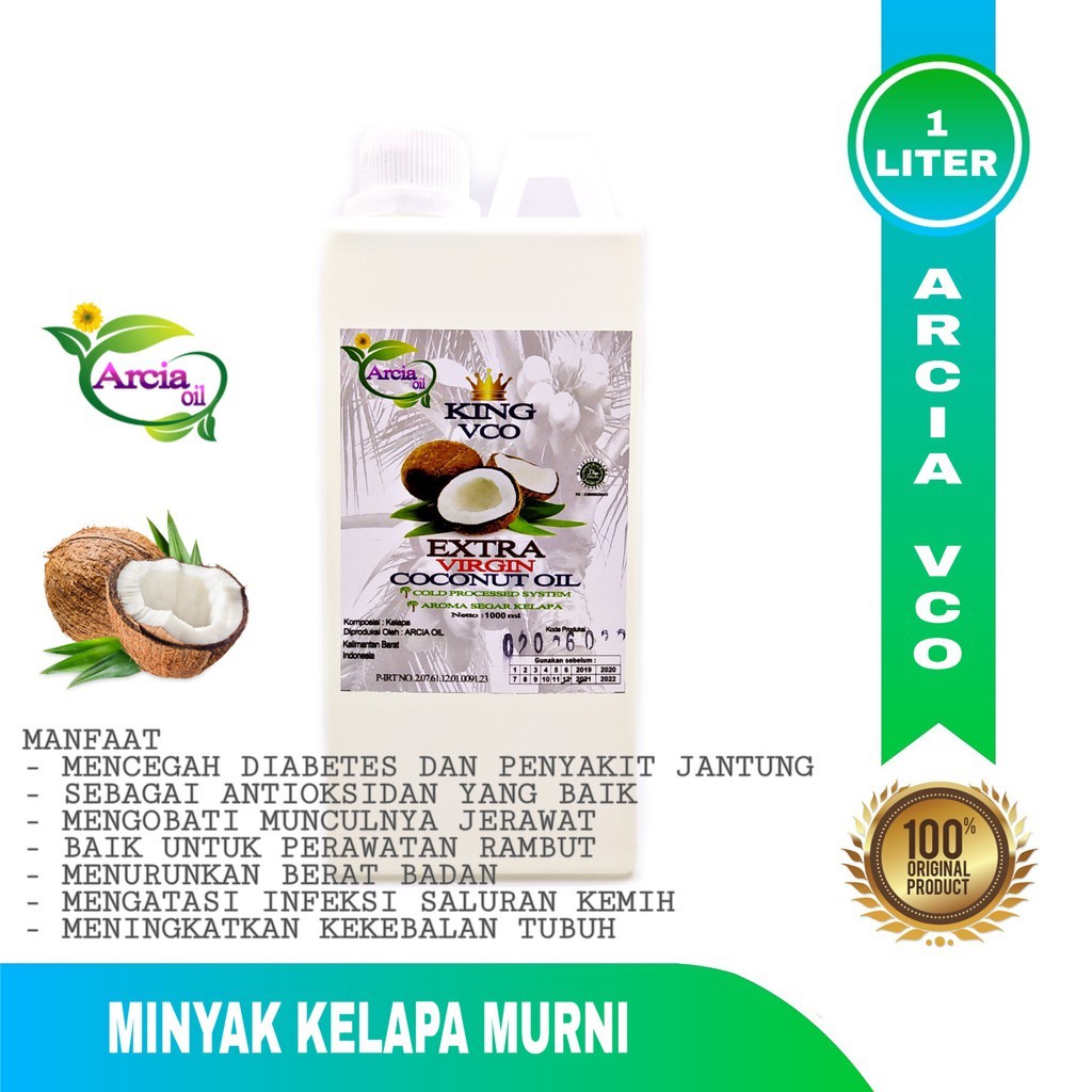 Jual Extra Virgin Coconut Oil King / EVCO / VCO 1000ml 1L Shopee