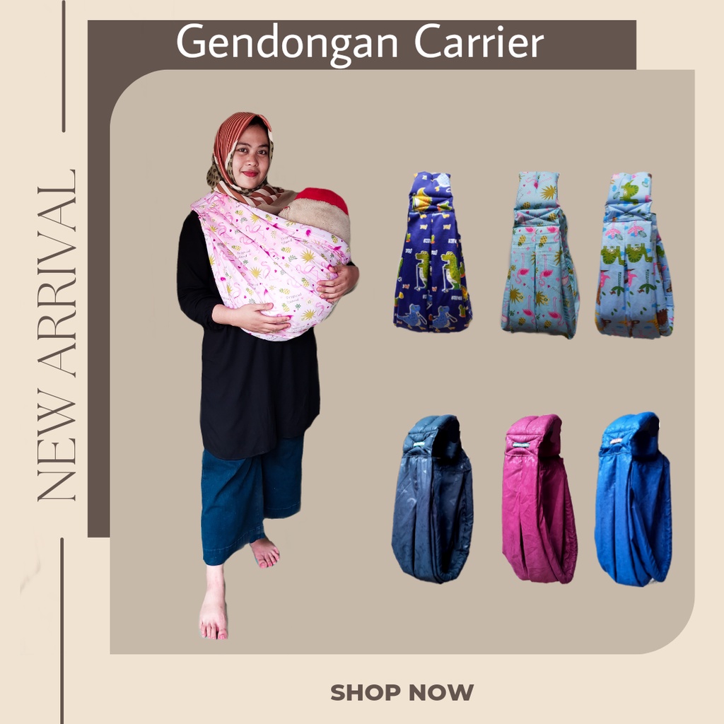 gendongan bayi carrier / gendongan bayi samping/ gendongan bayi depan all size panjang bisa di atur sendiri