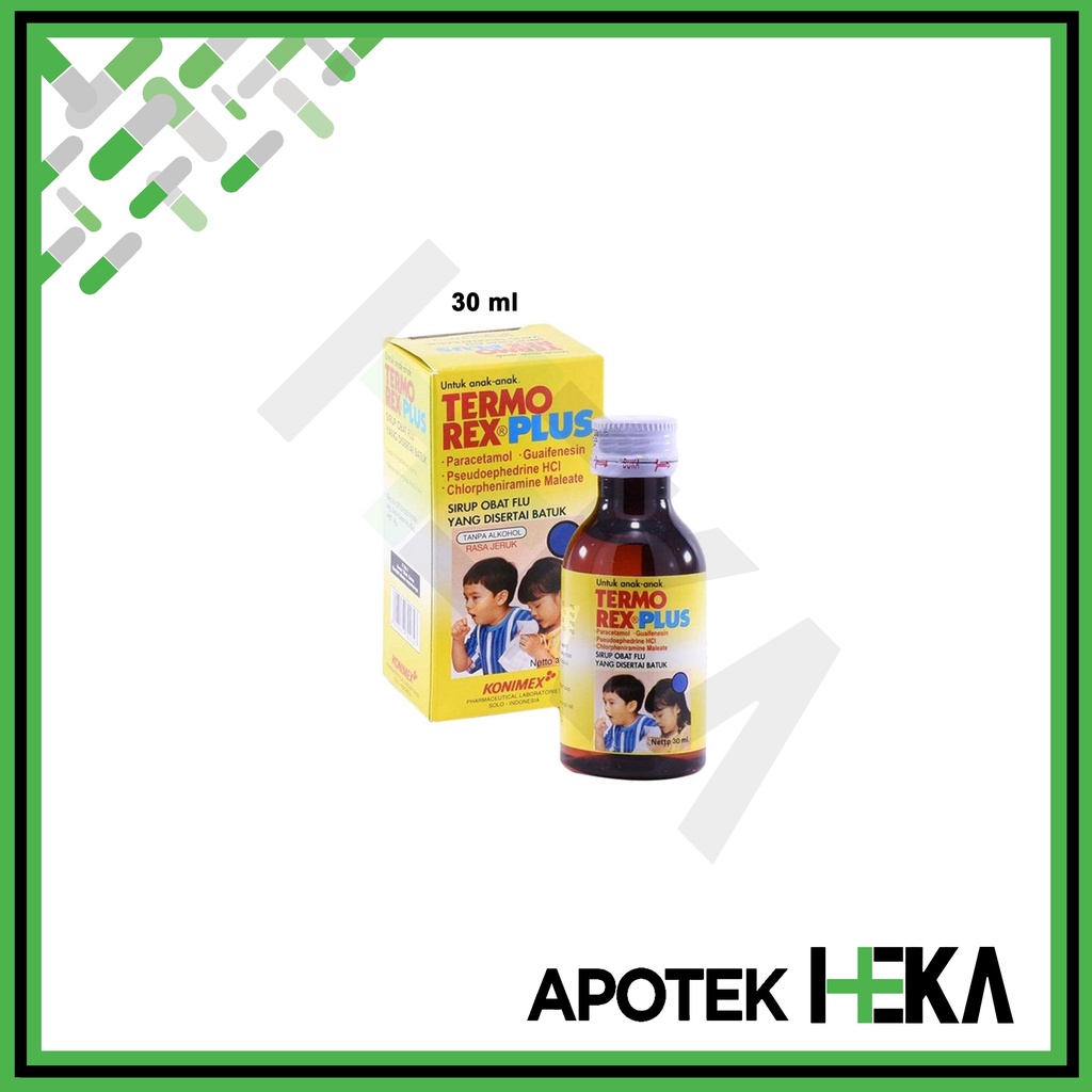 Termorex Plus 30 ml / 60 ml - Sirup Batuk Pilek Anak (SEMARANG)