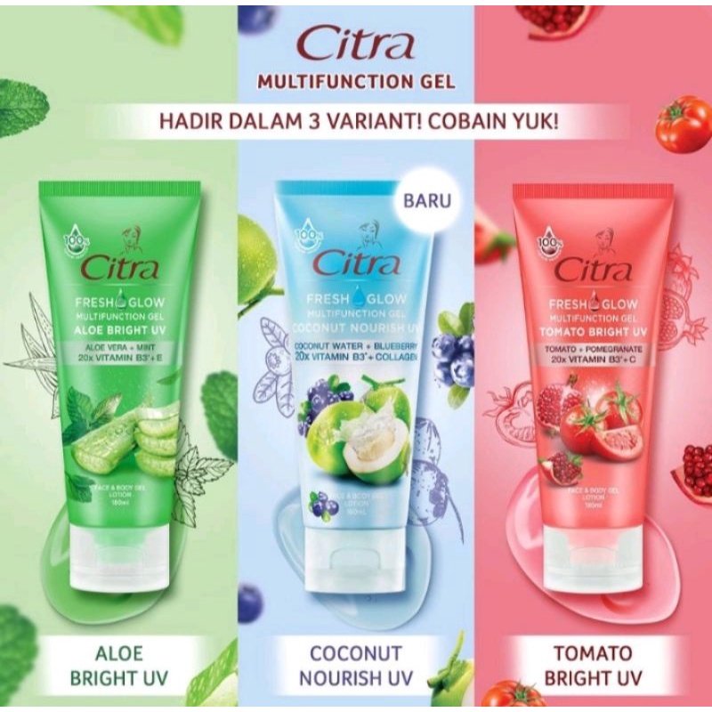 Citra multifunction gel fresh glow 100ml &amp; 180ml/citra fresh.